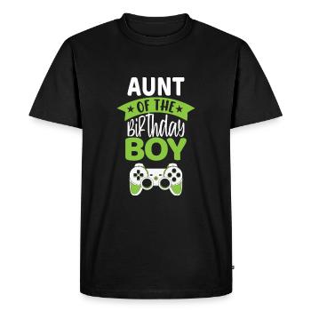 Aunt of the Bday Boy video game Bday - Men's Premium Organic T-Shirt - black - Front - Nico (187cm)