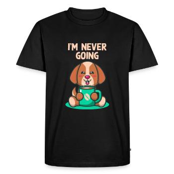 I will never be introverted shy person us - Men's Premium Organic T-Shirt - black - Front - Nico (187cm)