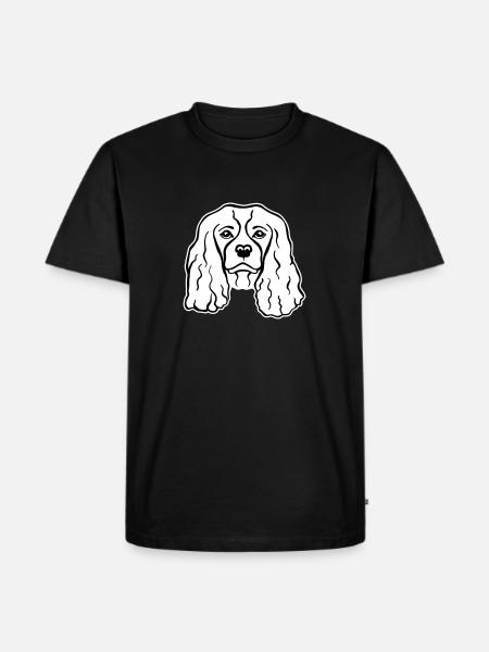 Cavalier King Charles - Männer Premium Bio T-Shirt - Schwarz