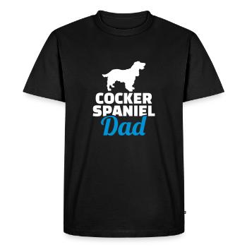 Cocker Spaniel - Men's Premium Organic T-Shirt - black - Front - Nico (187cm)