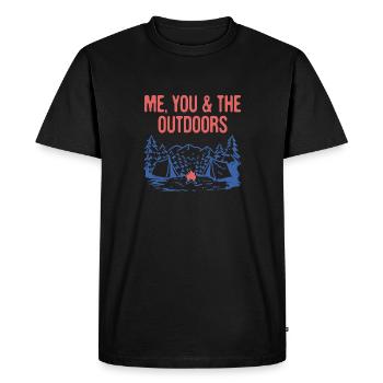 Me You & the Outdoors Camping Couples Camper - T-shirt Premium bio Homme - noir - Devant - Nico (187cm)