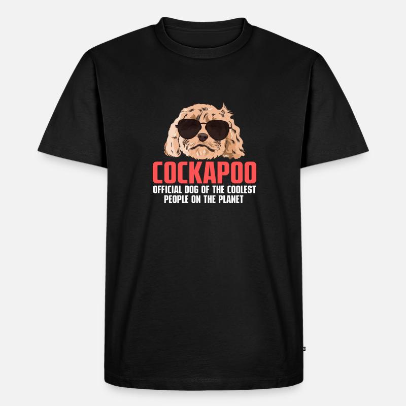Cockapoo Hund - Männer Premium Bio T-Shirt - Schwarz