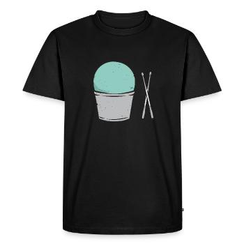 Cardio Drumming Gym Cours de fitness Entraînement - T-shirt Premium bio Homme - noir - Devant - Nico (187cm)