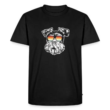 Zwergschnauzer Hund Schnauzer - Männer Premium Bio T-Shirt - Schwarz - Vorne - Nico (187cm)
