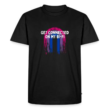 Connectez-vous sur My Bi-Fi Bi-Fi Bisexual Friends Bi Bi - T-shirt Premium bio Homme - noir - Devant - Nico (187cm)