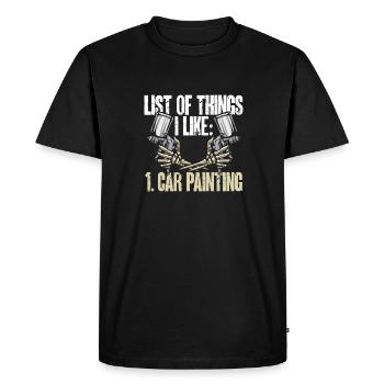 Body Painter Car Painter Painter - Men's Premium Organic T-Shirt - black - Front - Nico (187cm)