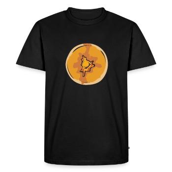 Crêpes Petit-déjeuner Crêpes - T-shirt Premium bio Homme - noir - Devant - Nico (187cm)