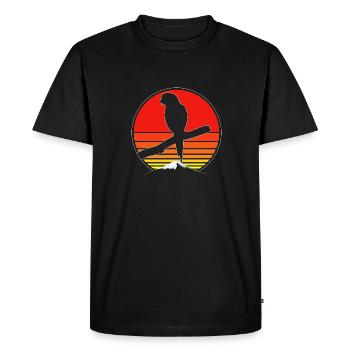 Molinasittich Perroquet Oiseau Perruche du Soleil - T-shirt Premium bio Homme - noir - Devant - Nico (187cm)