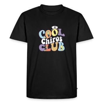 Cool Chiros Club Chiropraticien Médical - T-shirt Premium bio Homme - noir - Devant - Nico (187cm)