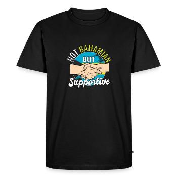 Pas des Bahamas mais un voyage de campagne de soutien - T-shirt Premium bio Homme - noir - Devant - Nico (187cm)