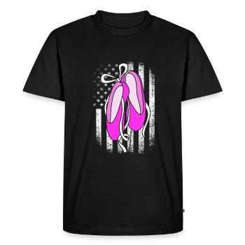 Ballet Ballet Dancer - Men's Premium Organic T-Shirt - black - Front - Nico (187cm)