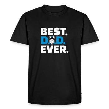 Husky - T-shirt Premium bio Homme - noir - Devant - Nico (187cm)