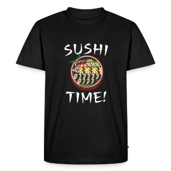 Sushi Shirt, Sushi Spruch Sushi Lover Geschenk - T-shirt Premium bio Homme - noir - Devant - Nico (187cm)