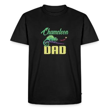 Herpétologiste des reptiles lézards caméléons - T-shirt Premium bio Homme - noir - Devant - Nico (187cm)
