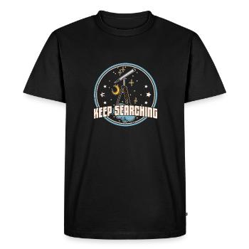 Telescope Telescope Stargazing Hobby - Men's Premium Organic T-Shirt - black - Front - Nico (187cm)