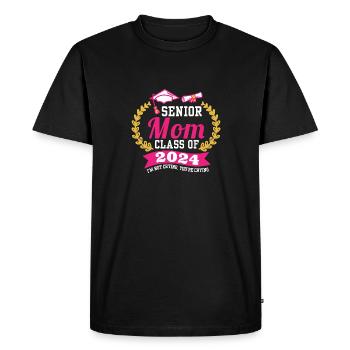 Fête de remise des diplômes de la classe de maman senior de 2024 fière - T-shirt Premium bio Homme - noir - Devant - Nico (187cm)