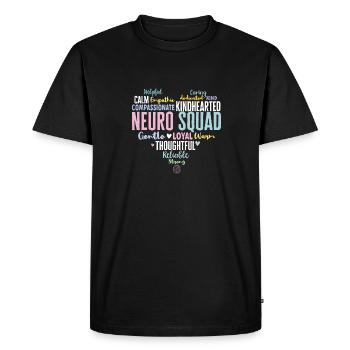 Neurologie, Infirmière, Cerveau, Neurologue - T-shirt Premium bio Homme - noir - Devant - Nico (187cm)