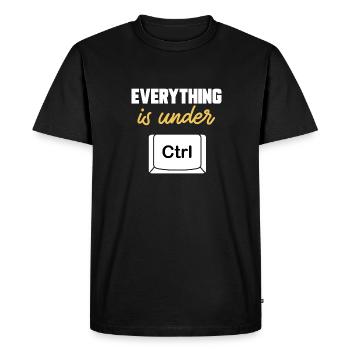 Cybersécurité Hackers Sécurité informatique - T-shirt Premium bio Homme - noir - Devant - Nico (187cm)