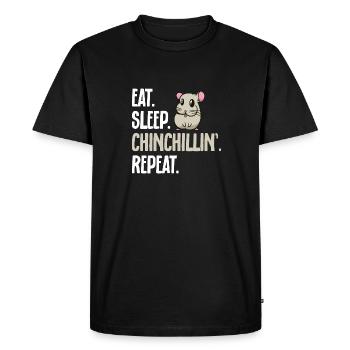 Chinchilla - T-shirt Premium bio Homme - noir - Devant - Nico (187cm)