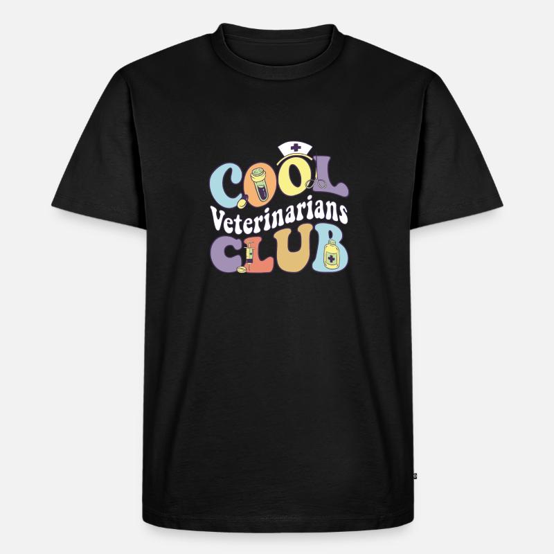Cool Veterinarians Club Veterinary Practitioner - Männer Premium Bio T-Shirt - Schwarz