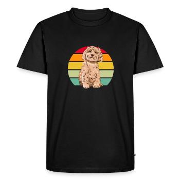 Cockapoo Dog - Men's Premium Organic T-Shirt - black - Front - Nico (187cm)
