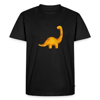 Dino Nuggets Nuggets de poulet dinosaure - T-shirt Premium bio Homme - noir - Devant - Nico (187cm)
