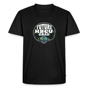 Le futur étudiant diplômé de HBCU est historiquement noir - T-shirt Premium bio Homme - noir - Devant - Nico (187cm)