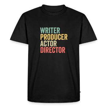 Scénariste Producteur Acteur Réalisateur Réalisateur Film - T-shirt Premium bio Homme - noir - Devant - Nico (187cm)