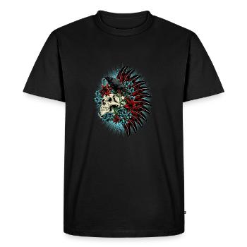 vie - T-shirt Premium bio Homme - noir - Devant - Nico (187cm)