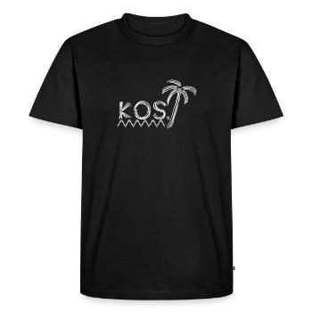 Kos - Men's Premium Organic T-Shirt - black - Front - Nico (187cm)
