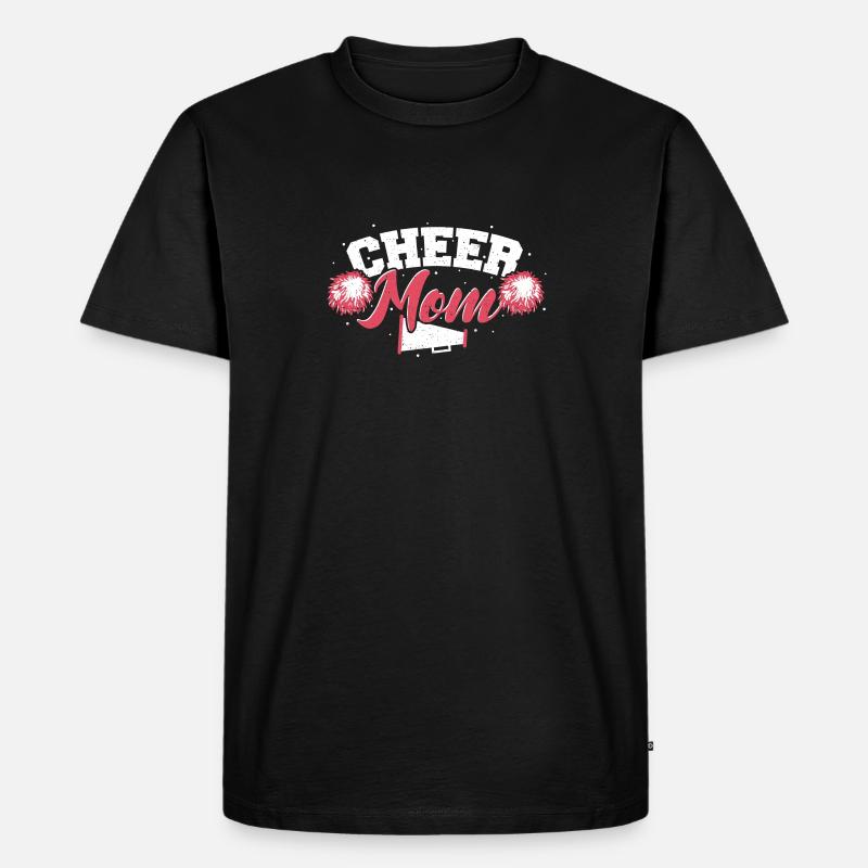 Cheer Mom - Mutter - Männer Premium Bio T-Shirt - Schwarz