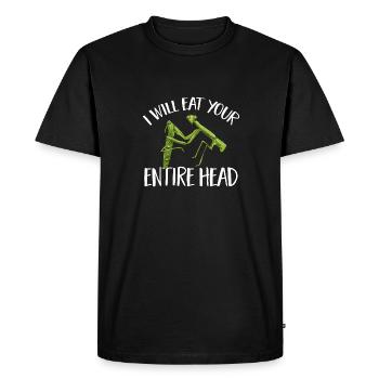 Mante religieuse, collectionneur d’insectes, entomologiste - T-shirt Premium bio Homme - noir - Devant - Nico (187cm)