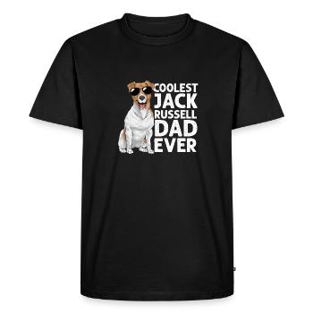 Jack Russell Terrier - T-shirt Premium bio Homme - noir - Devant - Nico (187cm)
