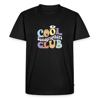 Cool Sonographers Club Rad Tech Squad Radiologue - T-shirt Premium bio Homme - noir - Devant - Nico (187cm)
