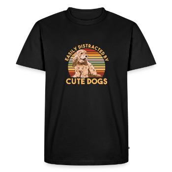 Cockapoo Dog - Men's Premium Organic T-Shirt - black - Front - Nico (187cm)