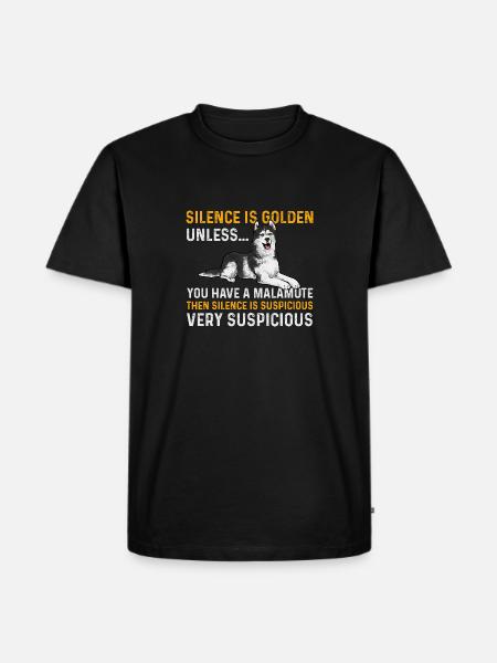 Alaskan Malamute Dog - Men's Premium Organic T-Shirt - black