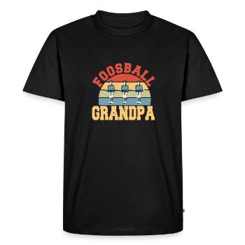 Baby-foot Grand-père Baby-foot Old Guy Vintage - T-shirt Premium bio Homme - noir - Devant - Nico (187cm)