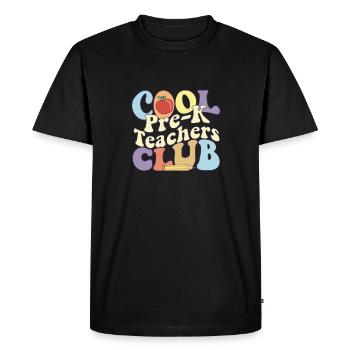 Cool Pre K Teachers Club Enseignant préscolaire - T-shirt Premium bio Homme - noir - Devant - Nico (187cm)