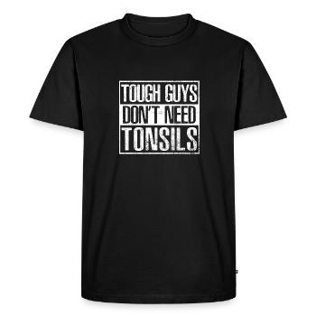 Tonsillectomy, recovery, tonsillectomy - Men's Premium Organic T-Shirt - black - Front - Nico (187cm)