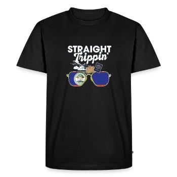 Straight Trippin' Belize Vacation Tour Travel - Men's Premium Organic T-Shirt - black - Front - Nico (187cm)