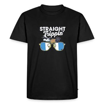 Straight Trippin' Guatemala Vacances Tour Voyage - T-shirt Premium bio Homme - noir - Devant - Nico (187cm)