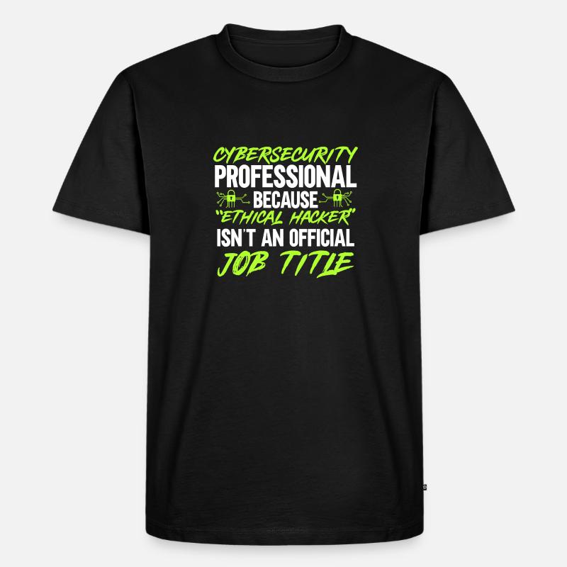 Cybersecurity Hacker IT-Sicherheit - Männer Premium Bio T-Shirt - Schwarz