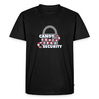 Candy Security Maman Papa Costume d’anniversaire assorti - T-shirt Premium bio Homme - noir - Devant - Nico (187cm)