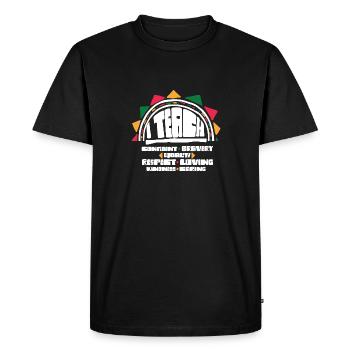 i Future HBCU Grad Teacher J’enseigne en toute confiance - T-shirt Premium bio Homme - noir - Devant - Nico (187cm)