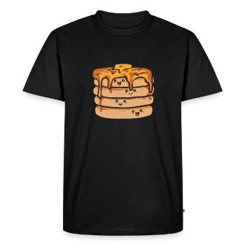 Crêpes Petit-déjeuner Crêpes - T-shirt Premium bio Homme - noir - Devant - Nico (187cm)