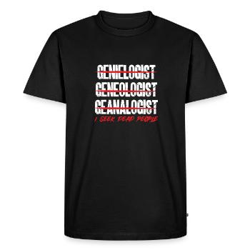 Genealogy Genealogy Genealogist - Men's Premium Organic T-Shirt - black - Front - Nico (187cm)