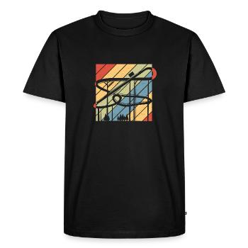 Roller Coaster Vintage Amusement Park Thème Rétro - T-shirt Premium bio Homme - noir - Devant - Nico (187cm)