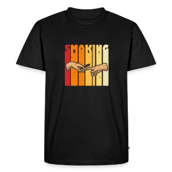 Cigar Tabac Dicton Whisky Cigar Lover - T-shirt Premium bio Homme - noir - Devant - Nico (187cm)