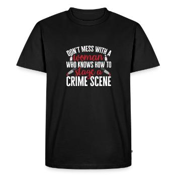 Wahre Verbrechen Podcaster True Crime Podcast - T-shirt Premium bio Homme - noir - Devant - Nico (187cm)
