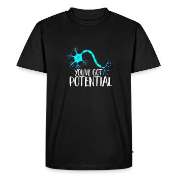 Neurologie, Infirmière, Cerveau, Neurologue - T-shirt Premium bio Homme - noir - Devant - Nico (187cm)